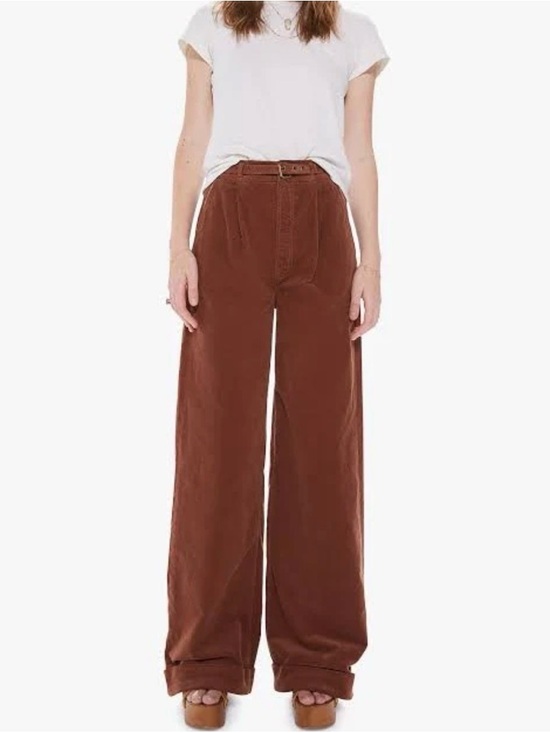 MOTHER Pants - MOTHER High Waisted Wide Leg Cords